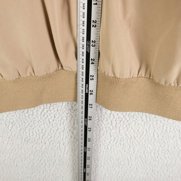 Vintage Izod Lacoste Herrington Jacket Mens Extra Large Beige Bomber Oversized - Picture 6 of 12